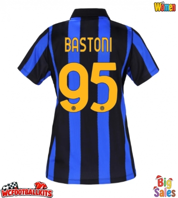 Inter Milan Alessandro Bastoni #95 Replica Home Stadium Shirt for Women 2026-27 Short Sleeve